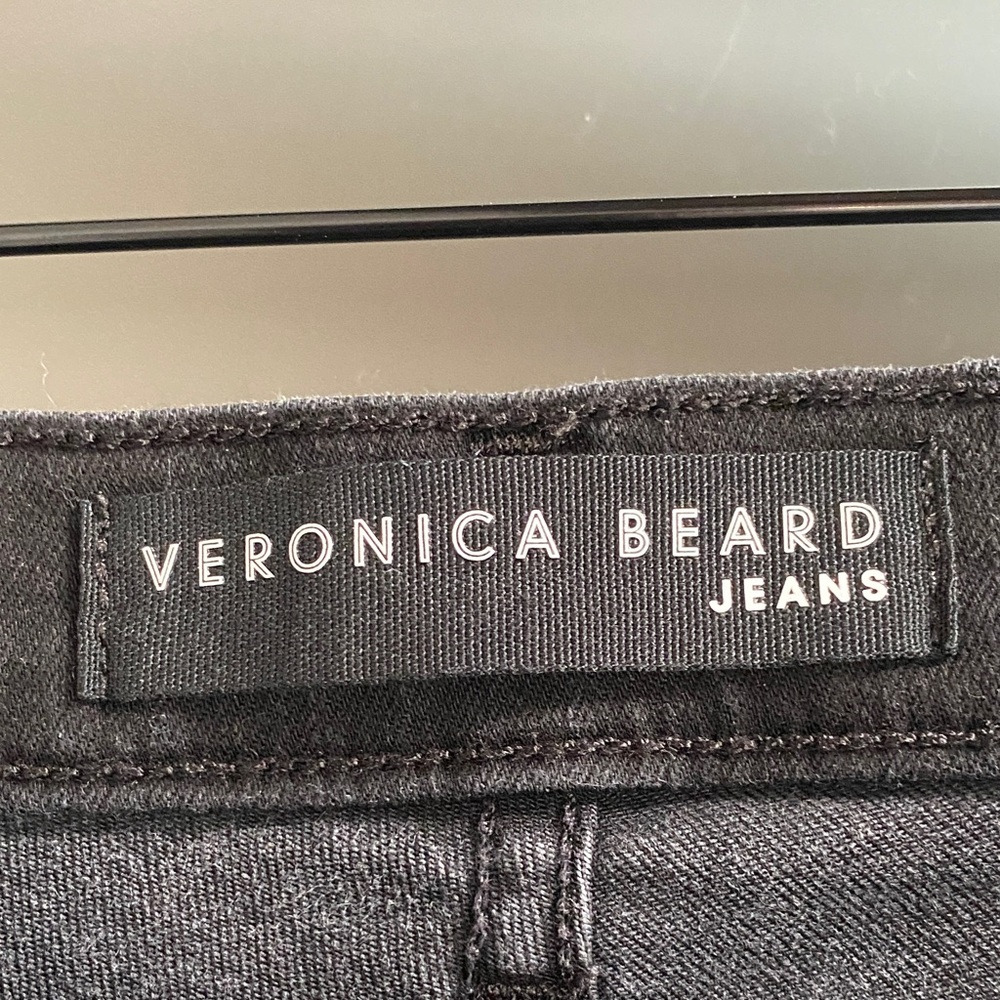 Veronica Beard Beverly Black Flare Jeans - Picture 9 of 16